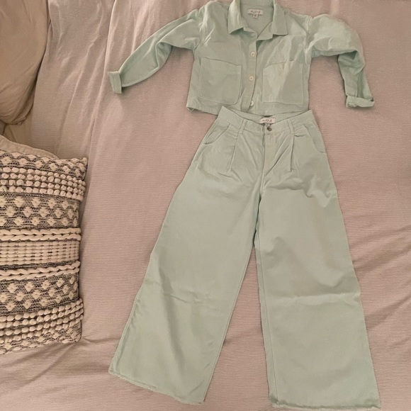 Turquoise Aligne Jean Set size EU38 and pants 28, worn twice - Picture 5 of 10